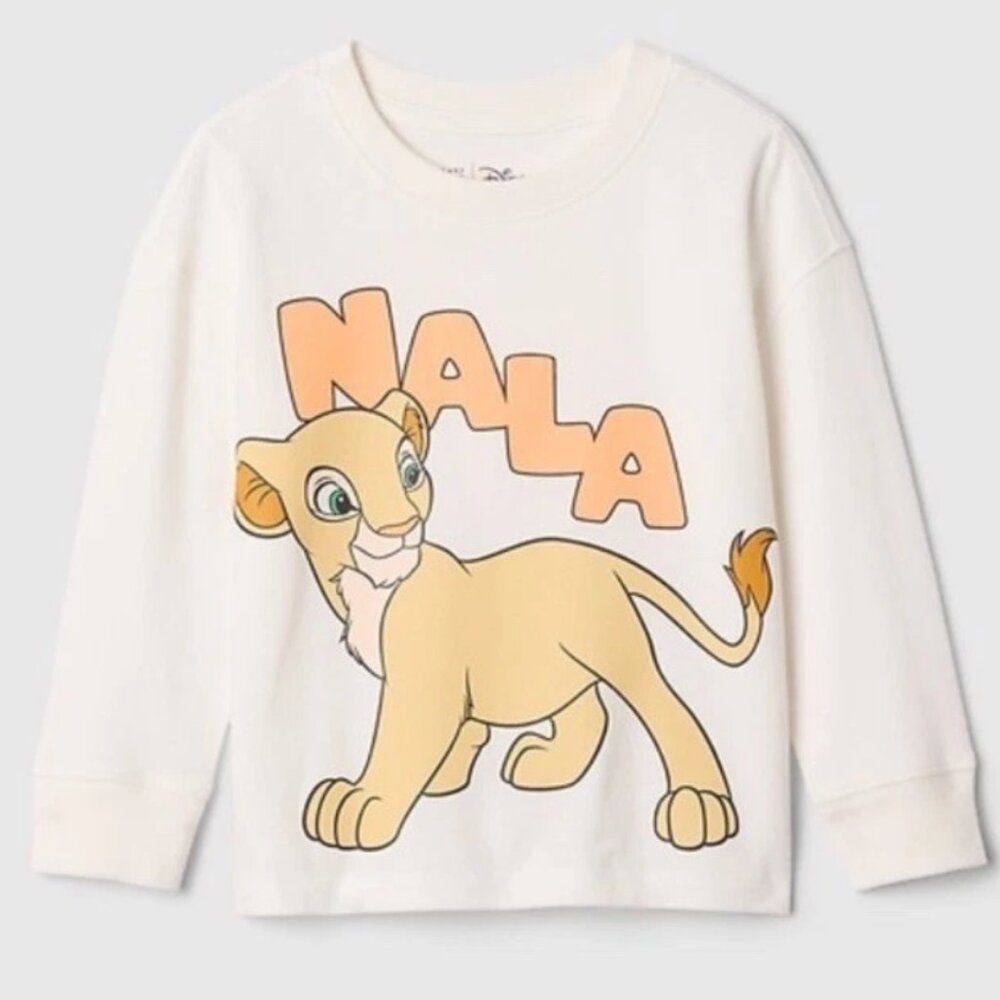 NWT Baby Gap Boys Girls Toddler Lion King Nala Long Sleeve Shirt